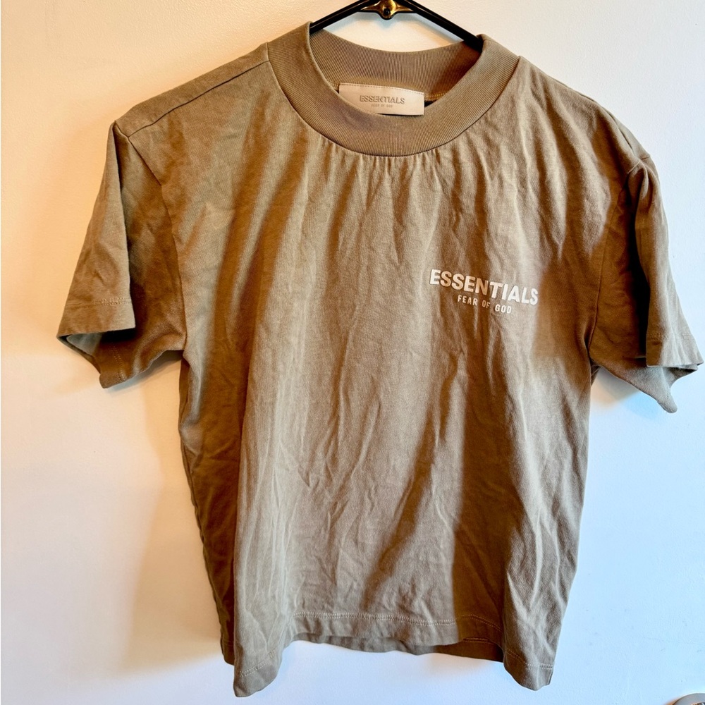 Essentials Fear of God Cropped T-Shirt